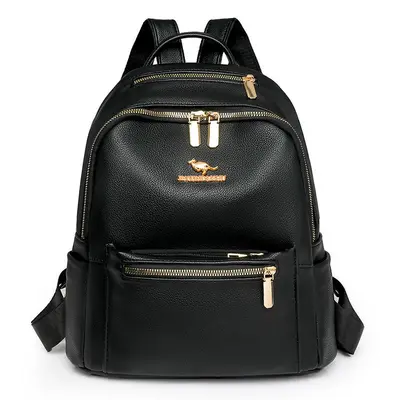 Fashion PU Women's Backpack Versatile Commuter Shoulder Backpack - 8