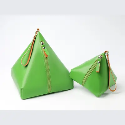 Dragon Boat Festival Gift PU Mini Bag with Triangle Organizer - 3