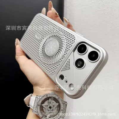iPhone 17 Pro Max case, honeycomb cooling, mesh pattern, soft touch - 8