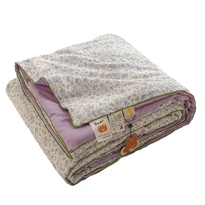 A-Grade Summer Wrinkled Gauze Summer Quilt Water-Washed Cotton Double-Bed Summer Comforter Dorm Air-Conditioner Quilt Machine-Washable Thin Bedding Gift A - 6