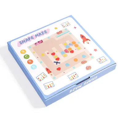 Magnetic Logic Board Game for Children with Four-Color Shapes - 7