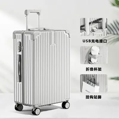 Student Suitcase with Combination Lock, Large Capacity, Universal Wheels - 11