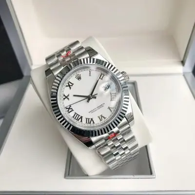 41MM Günlük Sahte Mekanik Koşu Saniye Mekanizmalı Tam Otomatik Katı Çelik Bilezir Erkek Kol Saati Su Geçirmez Gece Işıltısı Kol Saati Toptan - 3