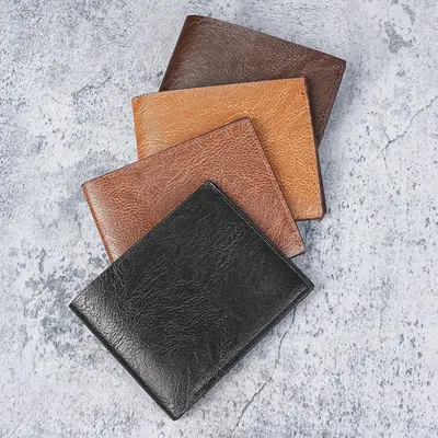Men's Leather Wallet, Multi-Card Slots, Retro Style, Large Capacity with Coin Pocket - 5
