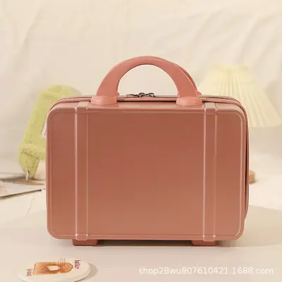 Women's Lightweight Carry-On Suitcase, 16 Inch, Mini Makeup Case Set - 8