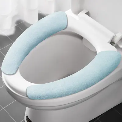 Washable Adhesive Toilet Seat Pad, Electrostatic, All-Season - 7