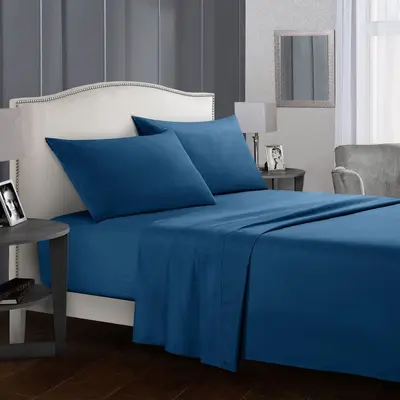 Weiou cross-border home textile Amazon eBay sheets and fitted sheets export plain printed four-piece sheet set - 13