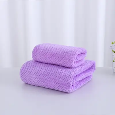 Coral velvet pineapple bath towels for home daily use, double-sided children's soft skin-friendly water-absorbent quick-drying towel for face washing and bathing - 13