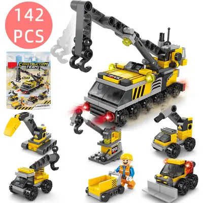 6'sı 1 arada eğitici DIY yapı taşı oyuncağı, 159 parça - 10