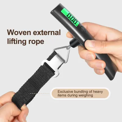Portable Luggage Scale with Hook, High Precision