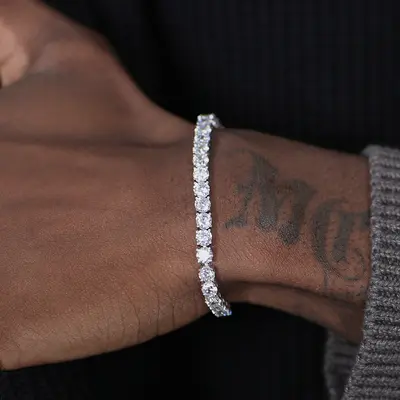 Full Zircon Tennis Couple Bracelet for Men and Women, Colourful Jewellery