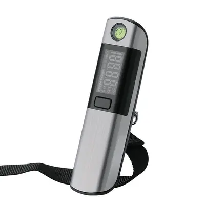 50kg Paslanmaz Çelik Taşınabilir Elektronik Terazi Şerit Metre El Tipi Ev Kullanımı Uçak Bagaj Tartı Kargo Balık Tutma