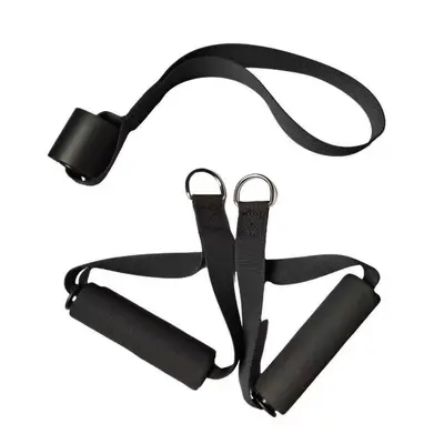 Fitness Door Anchor Resistance Rope Set, Black Yoga Resistance Strap