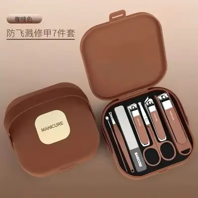 Anti-Splash Nail Clipper Set, Portable Manicure Set - 9