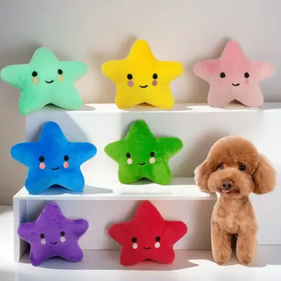 Squeaky Chew-Resistant Plush Dog Toy for Teething and Chewing - 5