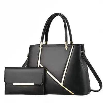 Patchwork Women's Bag Set, Large Capacity Mother-and-Child Handbag - 7
