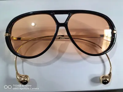 Erkek Oval Çift Köprülü Ultra Hafif UV Korumalı Güneş Gözlüğü - 10