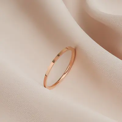 不掉色时尚轻奢钛钢满钻戒指女ins小众网红爆款简约细戒指环尾戒 - 9