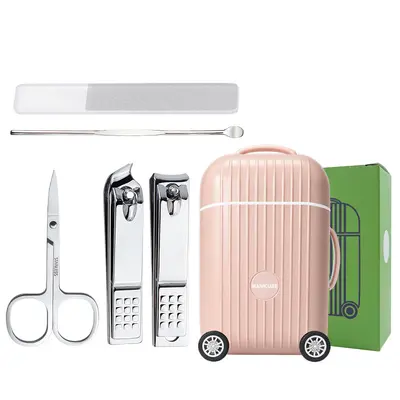 Mini travel nail care set, portable nail clippers - 7