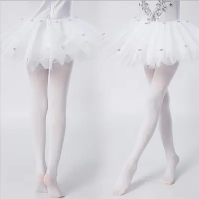 Kinder-Tanzsocken aus Samt, 80 DEN, dünn, Ballett-Strumpfhose