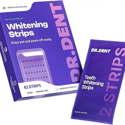 Dr Dent Purple Zahnaufhellungsstreifen, schmelzschonend - 6