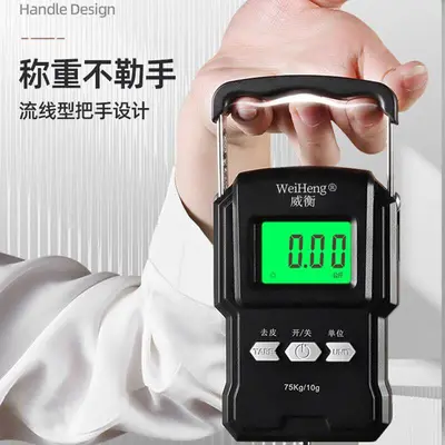 Weiheng rechargeable scale 75kg high precision hook with ruler