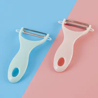 Toptan stokta soyacak bıçağı 420 paslanmaz çelik soyucu meyve kavun kazıyıcı soyacak bıçağı meyve soyacağı rende