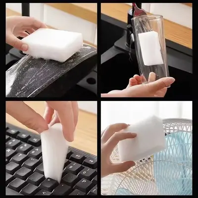 Nano sünger sihirli silgi mutfak bulaşık süngeri tencere temizleyici, leke çıkarıcı, sihirli ayakkabı temizleyici, araba yıkama sihirli aleti.