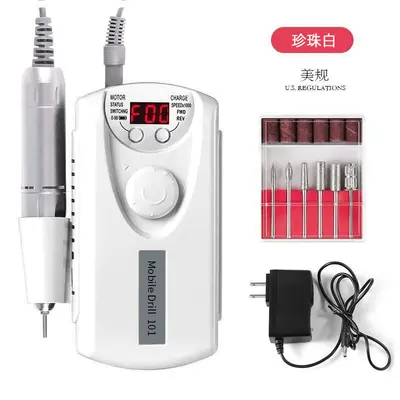 Rechargeable 101 nail polisher nail polishing pen nail buffer nail file electric nail polisher LED - 7