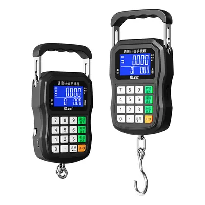 50kg portable hanging scale with voice announcement