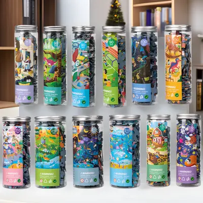 Educational Jar Puzzle Storage Box for Ages 3-6