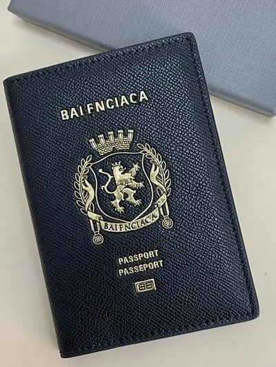 Passport wallet, genuine leather, first layer cowhide, card holder