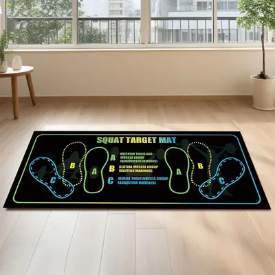 Durable and noise-reducing foot mats Pilates squat step training home fitness mats for men and women exercise non-slip mats in stock - 10