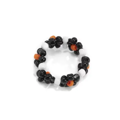 Bohemian Colourful Flower Woven Bead Ring