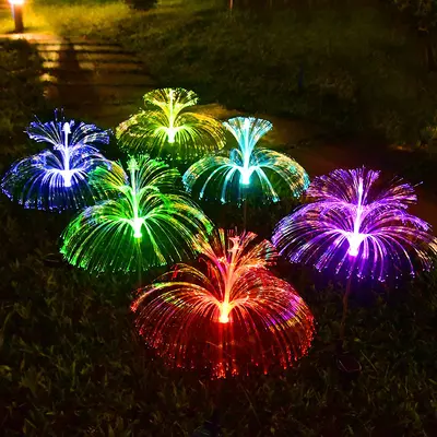 Solar Outdoor Firefly Decorative Garden Light with Ground Stake