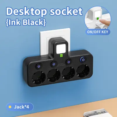 跨境欧规一转多款式开关USB-C插座带usb智能插座排插拖线板TypeC - 12