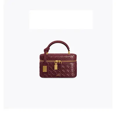 Women's Small Square Crossbody Bag, Crocodile Embossed, Light Luxury - 5