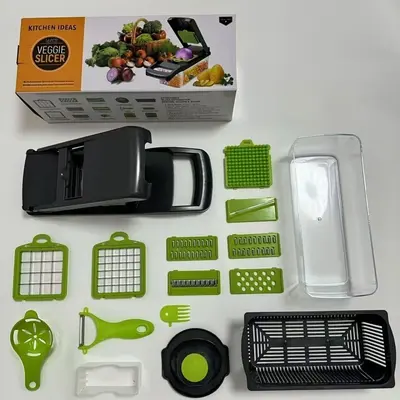 Kitchen vegetable chopper, potato shredder multitool - 12