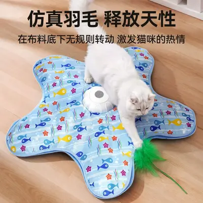 Cat Hunting Hideaway Toy with Automatic Turntable - 3