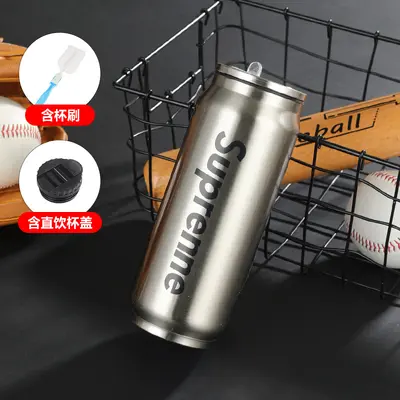Cola-Dosen-Thermobecher aus 304er Edelstahl mit Trinkhalm - 10