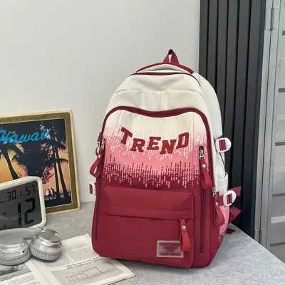 Gradient Large-Capacity Middle and High School Backpack - 12