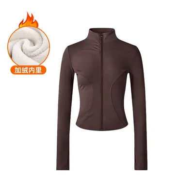 Women's yoga suit, two-piece, fleece lined, high waist - 11