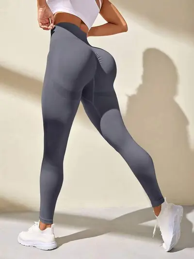 Seamless Yoga Leggings, High-Waist, Butt-Lifting - 8