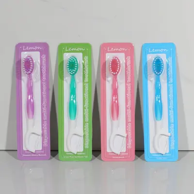 Diş fırçası seti, mini, taşınabilir, 5 parça - 10