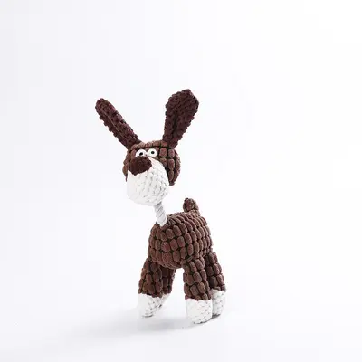 Cigarette-Shaped Squeaky Plush Dog Toy - 11