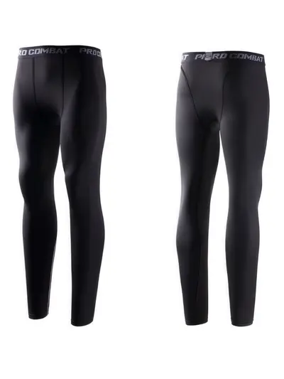 Men's Quick-Dry High-Elastic Running Compression Tights - 4