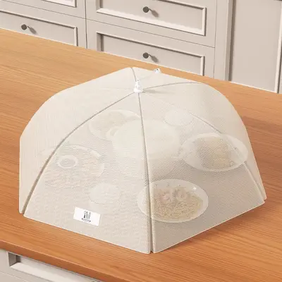Antibacterial foldable plate cover, dustproof