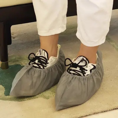 Thickened Disposable Non-Woven Shoe Covers, Dust-Proof - 8