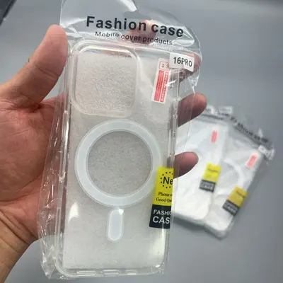 透明磁吸壳苹果17promax适用亚克力iPhone16pro手机壳15软边硬背 - 4