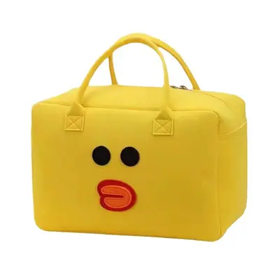 Cartoon Reisetasche Große Kapazität Reisetasche Leicht Modisch Koreanischer Stil Frisch Kurzstrecken Filz Handtasche Kleidungstasche
